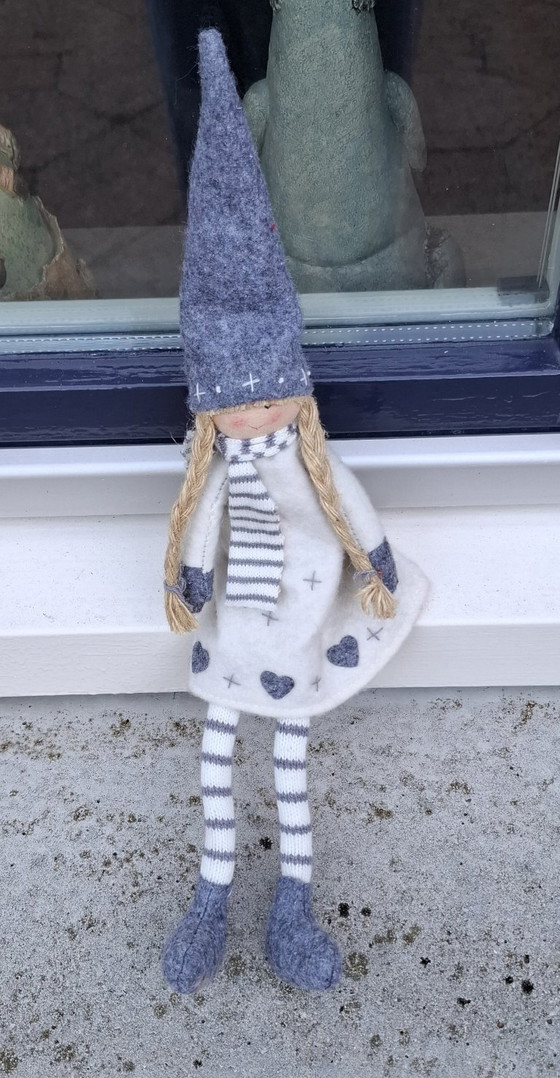 Decorative Handmade Christmas Doll.🌲 – Decorative Objects, Textile, Wool (photo 6 of 7)