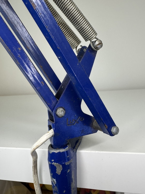 Image 1 of Vintage LUXO Architect Lamp – Blue – Industrial Design