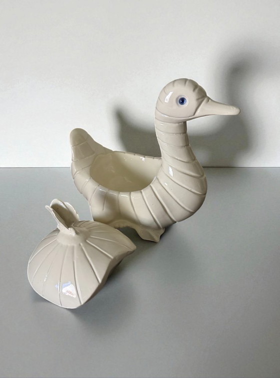 Image 1 of White duck from the 1970s, designed by Claude Gourret