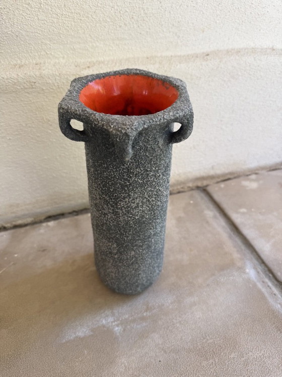 Image 1 of Textured vintage ceramic vase – Brutalist design from the 1970s