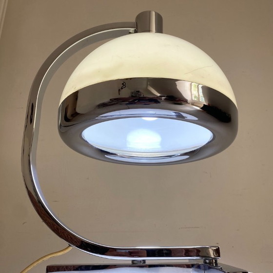 Tischlampe aus Chrom und Plexiglas, Design Franco Albini, Italien 1970er Jahre – Tischlampen, Aluminium (photo 11 of 12)