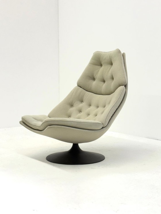 Image 1 of Artifort F588 loungestoel met hocker door Geoffrey Harcourt