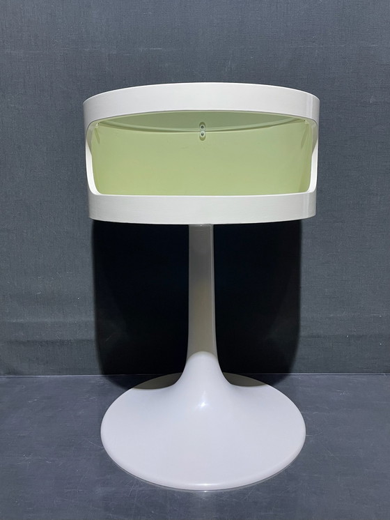 Image 1 of Vintage Designmeubel Space Age Luna Opal Möbel Origineel weiß rund