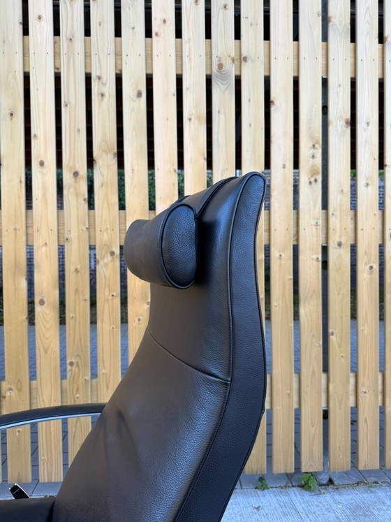 Jori Brainbuilder Mono-Move in pelle nera – Poltrone, Leather, Chrome, Modern (photo 10 of 21)
