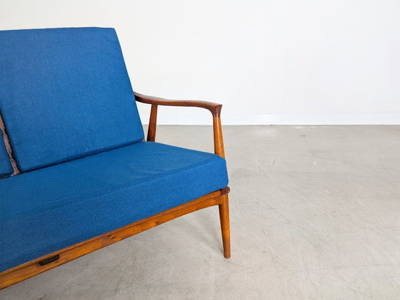Image 1 of Divano originale Mid-Century in teak vintage, design danese del 1960 MCM
