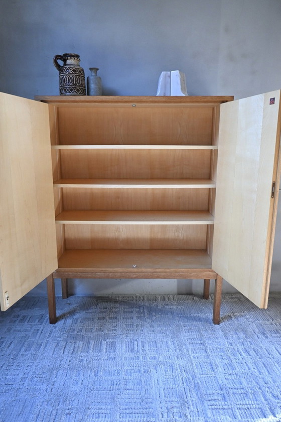 Credenza alta vintage (Leo Bub, Bub Wertmöbel) Mid-Century, Credenze alte, Legno, Marrone (foto 9 di 13)