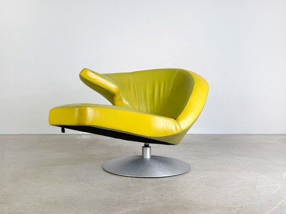 Image 1 of Originele Leolux Parabolica fauteuil Stefan Heiliger groen ontwerp