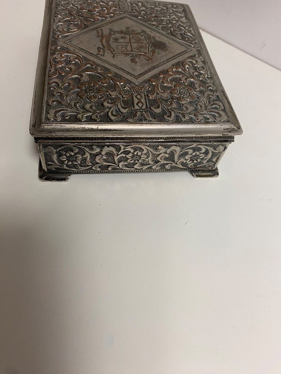 Image 1 of silver cigarette box