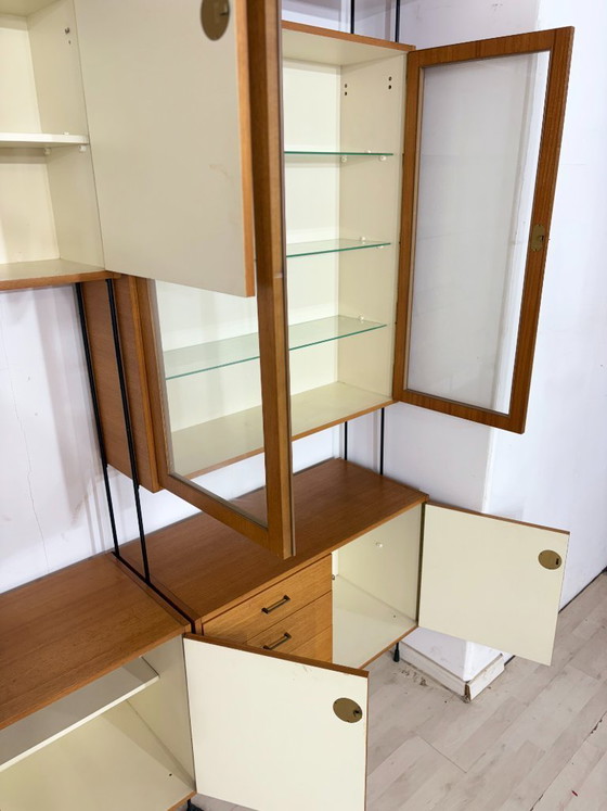 Image 1 of Omnia-plankensysteem, wandmeubel voor de woonkamer, wandplank van Ernst Dieter Hilker (1960)