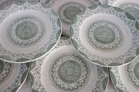 Image 1 of 8 platos llanos de loza Fine Ware