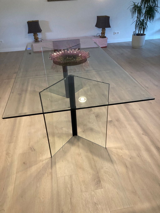 Glass design table 1mx2m