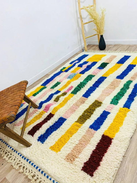 Handcrafted Moroccan rug decorated 200cm x 300cm – Rugs & carpets, Wool (photo 3 of 9)
