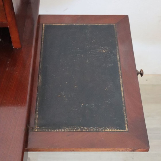 Antiek bureau van mahonie, Italië 19e eeuw – Wood (photo 9 of 17)