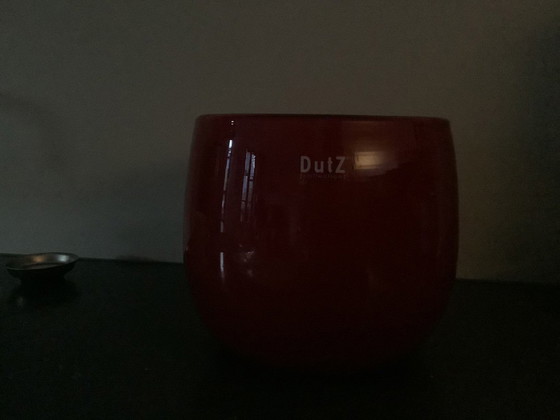 Image 1 of Dutz rode bloempotten twee stuks 