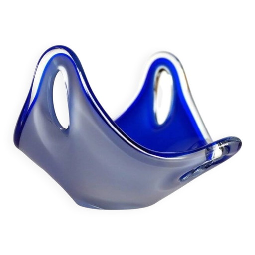 Bol Coquille en verre par Paul Kedelv pour Flygsfors
