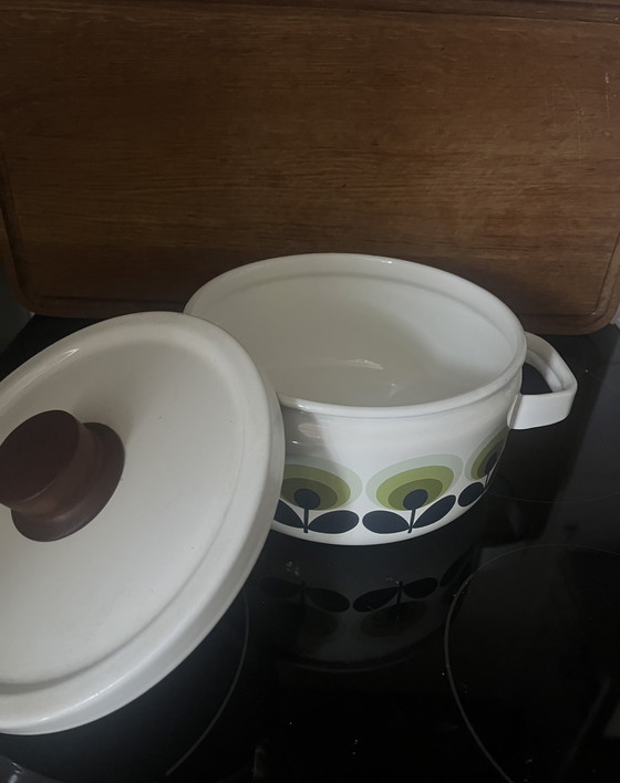 Image 1 of Orla Kiely Emaille-Pfannenset