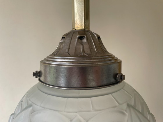 Image 1 of Lampada a sospensione Lampada da soffitto art deco 1930 francese