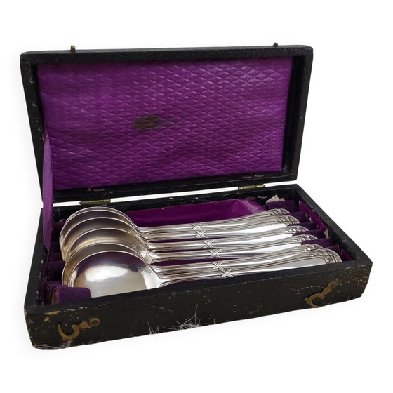 6 silver-plated metal spoons – Cutlery Sets (photo 9 of 10)