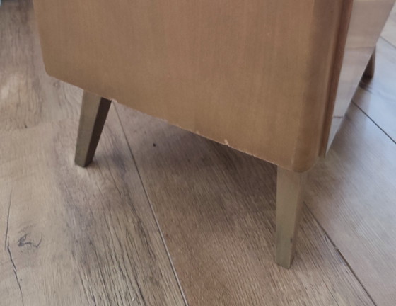 Image 1 of Vintage Nachtkast nachtkastje hout lade 