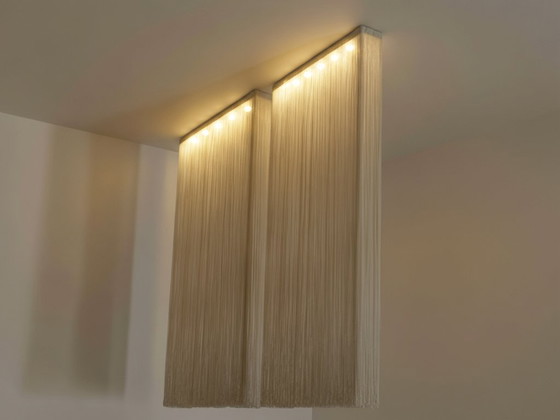 Image 1 of Coppia di lampadari Mariyo Yagi Garbo in metallo e nylon, anni '70