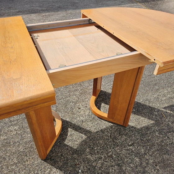 Image 1 of Table de salle à manger danoise extensible - Table de salle à manger post-moderne - années 80