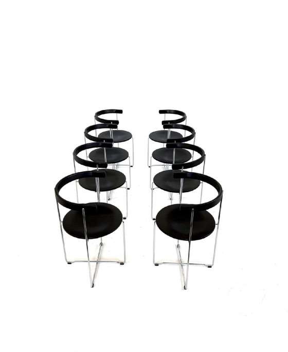 15x Sedia pieghevole di design ‘Soley’, Kusch & co ‘80, Sedie pieghevoli, Cromo, Legno, Argentato (foto 4 di 5)