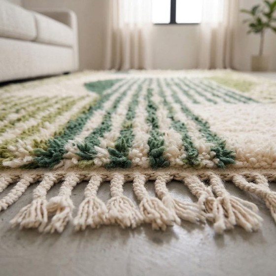 Auténtica alfombra bereber tradicional hecha a mano de 1,4/2,6 m. – Ahrend, Wool (photo 2 of 7)