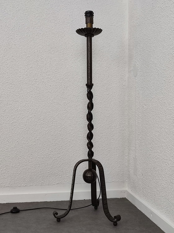 Image 1 of 1950s brutalist floor lamp