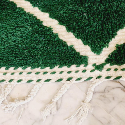 Ambachtelijk tapis vert in laine 250cmx150cm – vloerkleden en tapijten, Cotton (photo 2 of 8)