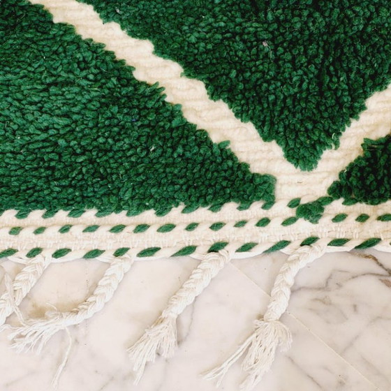 Ambachtelijk tapis vert in laine 250cmx150cm – Vloerkleden en tapijten, Cotton (photo 2 of 8)