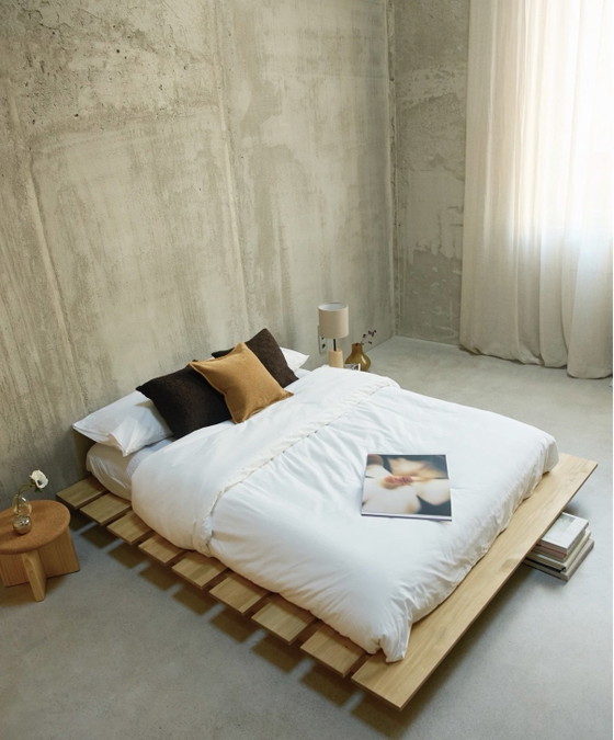 Volledig nieuw Tatami Bed, hannun, Tweepersoonsbedden, Hout, Beige (foto 2 van 5)