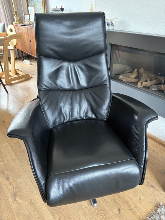 Relax-Sessel Hjort Knudsen The Future, schwarzes Leder, verstellbar – De Toekomst, Verstellbarer relaxsessel (photo 10 of 12)