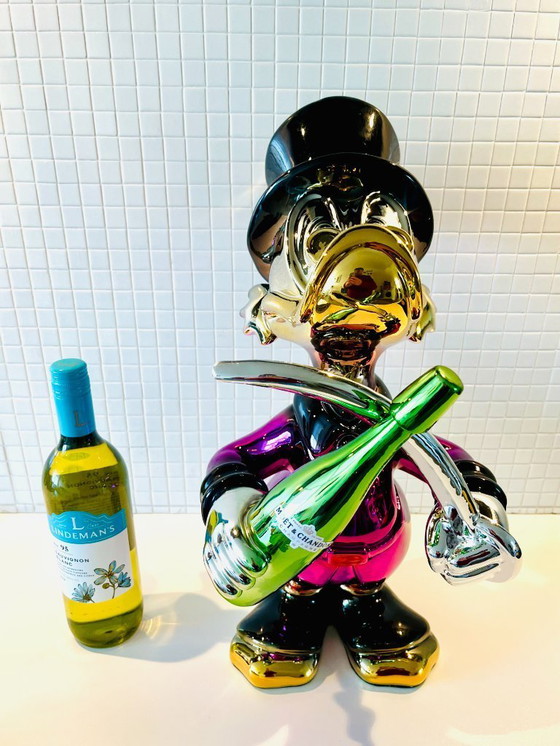 Image 1 of Scrooge McDuck Sculpture Pop Art Luxury Champagne Statue Moët & Chandon
