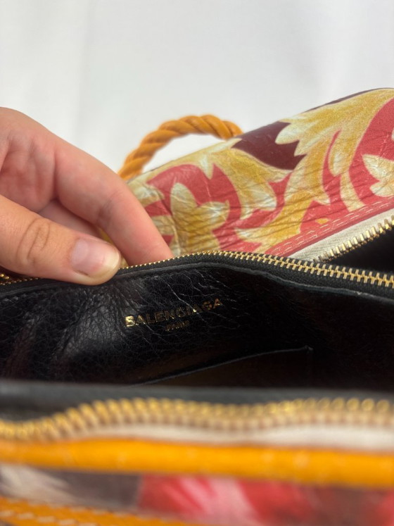 Borsa Balenciaga Blanket in pelle arancione con stampa grafica – Borse a mano, Leather (photo 14 of 16)