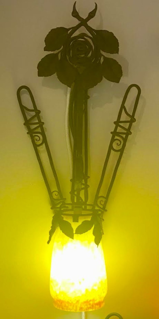 Image 1 of Coppia di lampade da parete Muller Frères