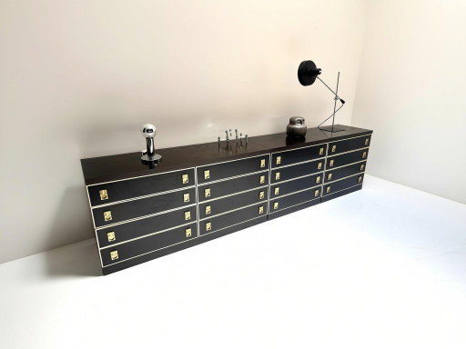 Vintage Brutalistisch Modulair Sideboard – dressoirs, Brass (photo 2 of 14)