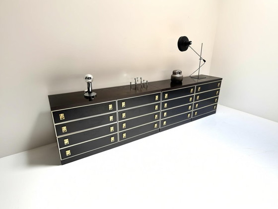 Vintage Brutalistisch Modulair Sideboard – Dressoirs, Brass (photo 2 of 14)