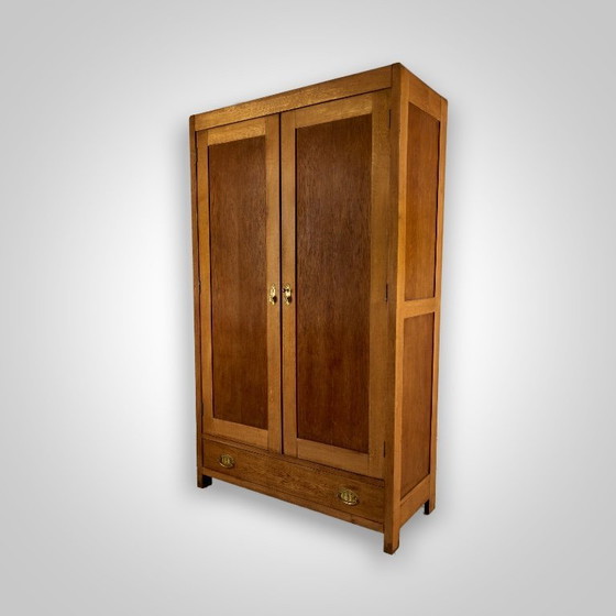 Image 1 of Vintage Wooden Wardrobe, 1930s, Czechoslovakia