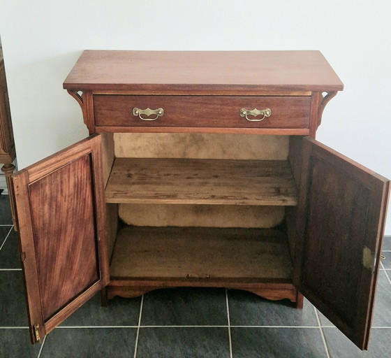Image 1 of Mahoniehouten dressoir, gesigneerd Maple & Co - 19e eeuw