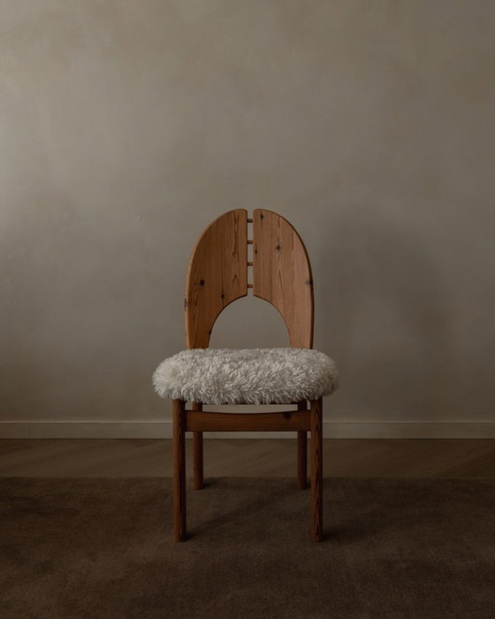 Image 1 of Vintage Danish Pine Dining Chairs (Set of 4) | Niels Koefoed Style | Rustic Scandinavian Modern | 1970s–80s