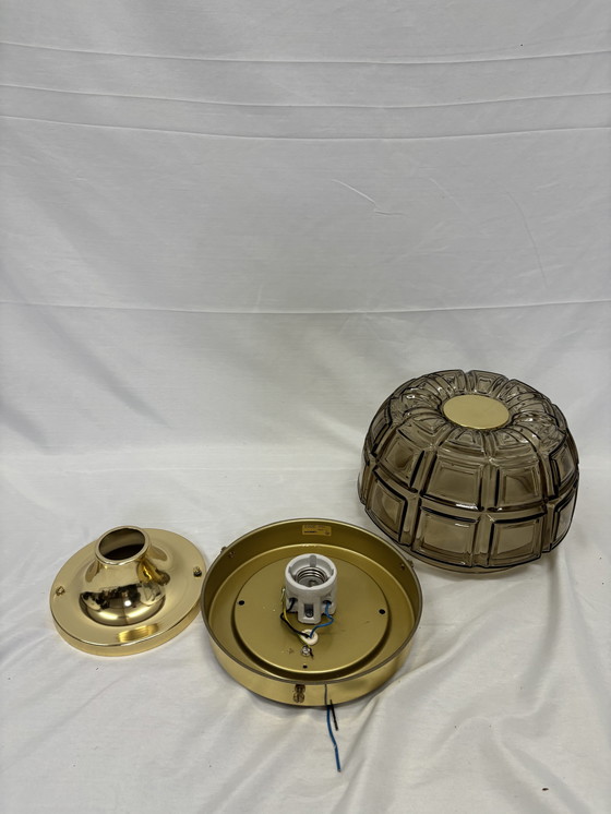 Image 1 of Plafonnier/applique murale vintage Glashütte Limburg des années 1960