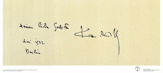 Image 1 of Wassily Kandinsky: “Aus dem Gästebuch Galston 1922”. Archivio Bauhaus di Berlino