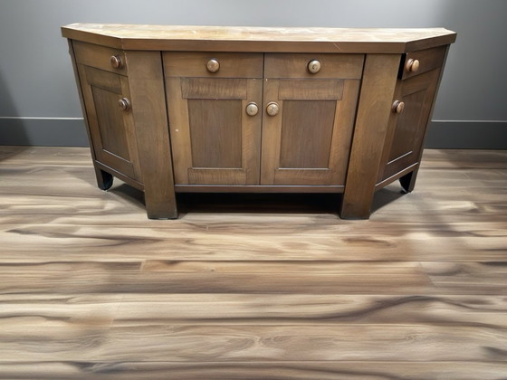 Image 1 of Walnut sideboard designed by Silvio Coppola for Bernini in the 1960s, an example of Made in Italy craftsmanship.