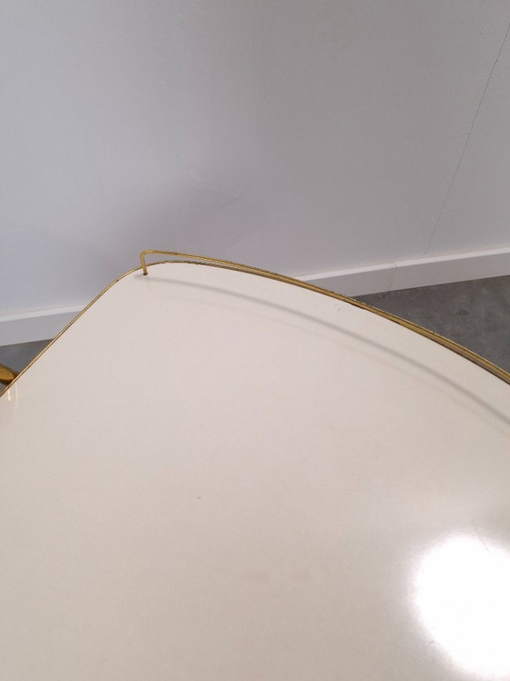 Image 1 of Ilse Möbel trolley met zwart wit formica