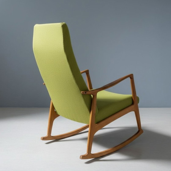 Image 1 of Rocking Chair Dřevotvar de style scandinave, Tchécoslovaquie, années 1960-1970