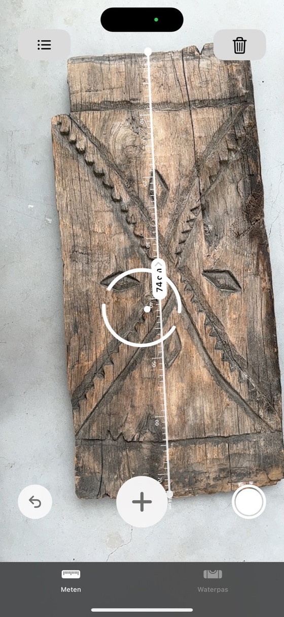 Image 1 of 2x Decorative authentic wooden shelves