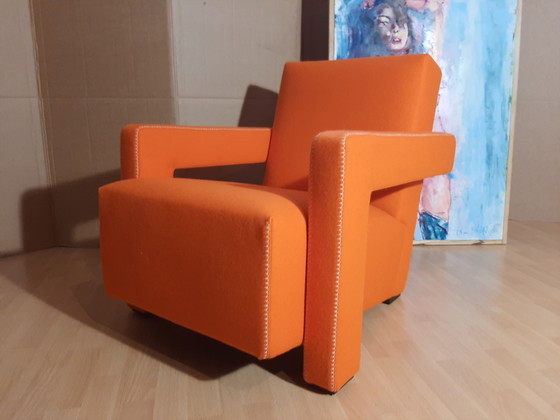 Image 1 of Cassina Utrecht 637 Nuovo mai usato in panno di lana Ruggine arancione (Serie 13L) Punto cavallo