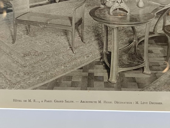Image 1 of 2x marcos de ilustración Art Nouveau, 1910