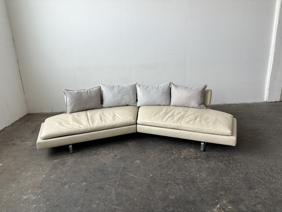 Image 1 of B&amp;B Italia Arne divano di design divano in pelle beige grigio