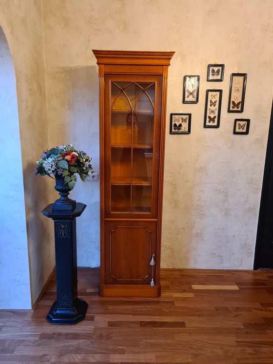 Image 1 of Yew display cabinet Raanhuis collection